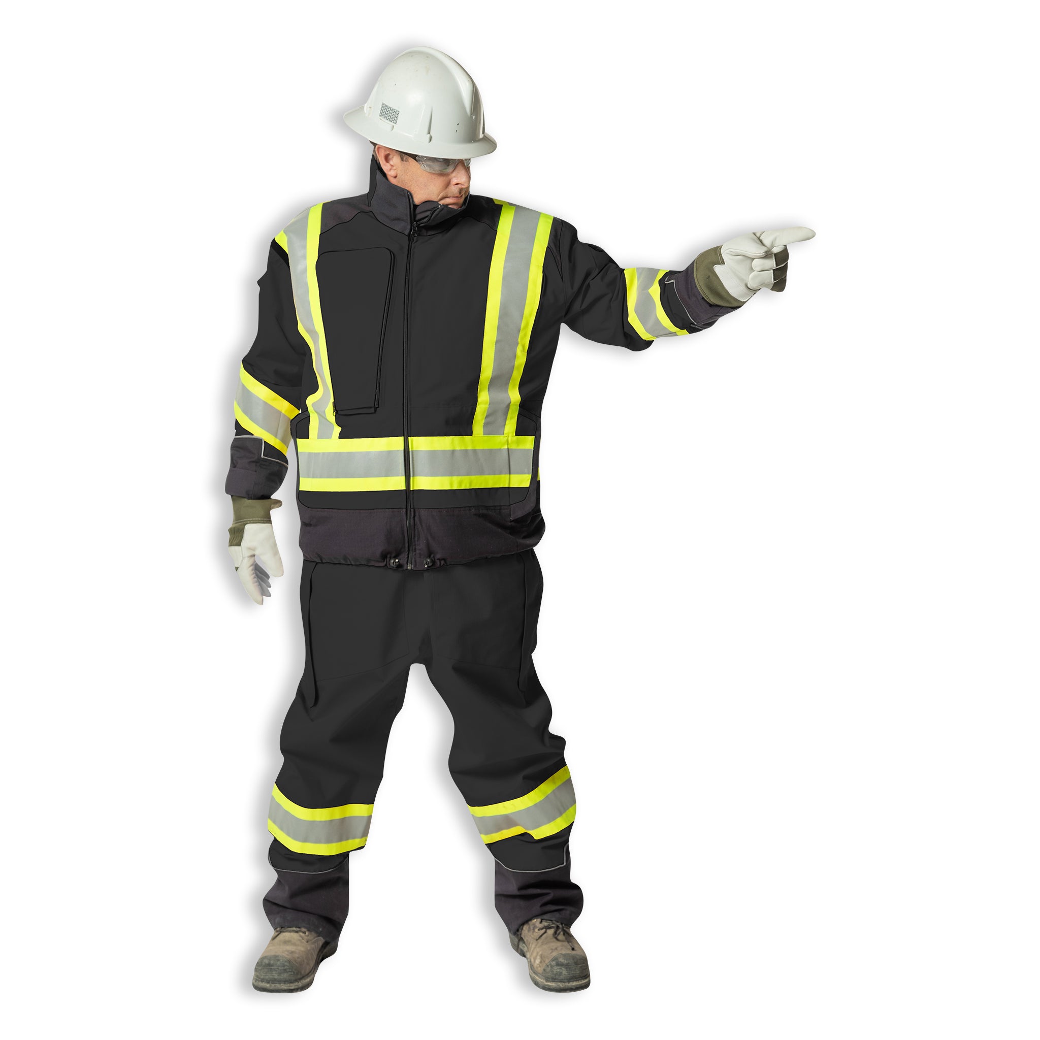 Black Dual Aramid Flame Resistant Operator Suit