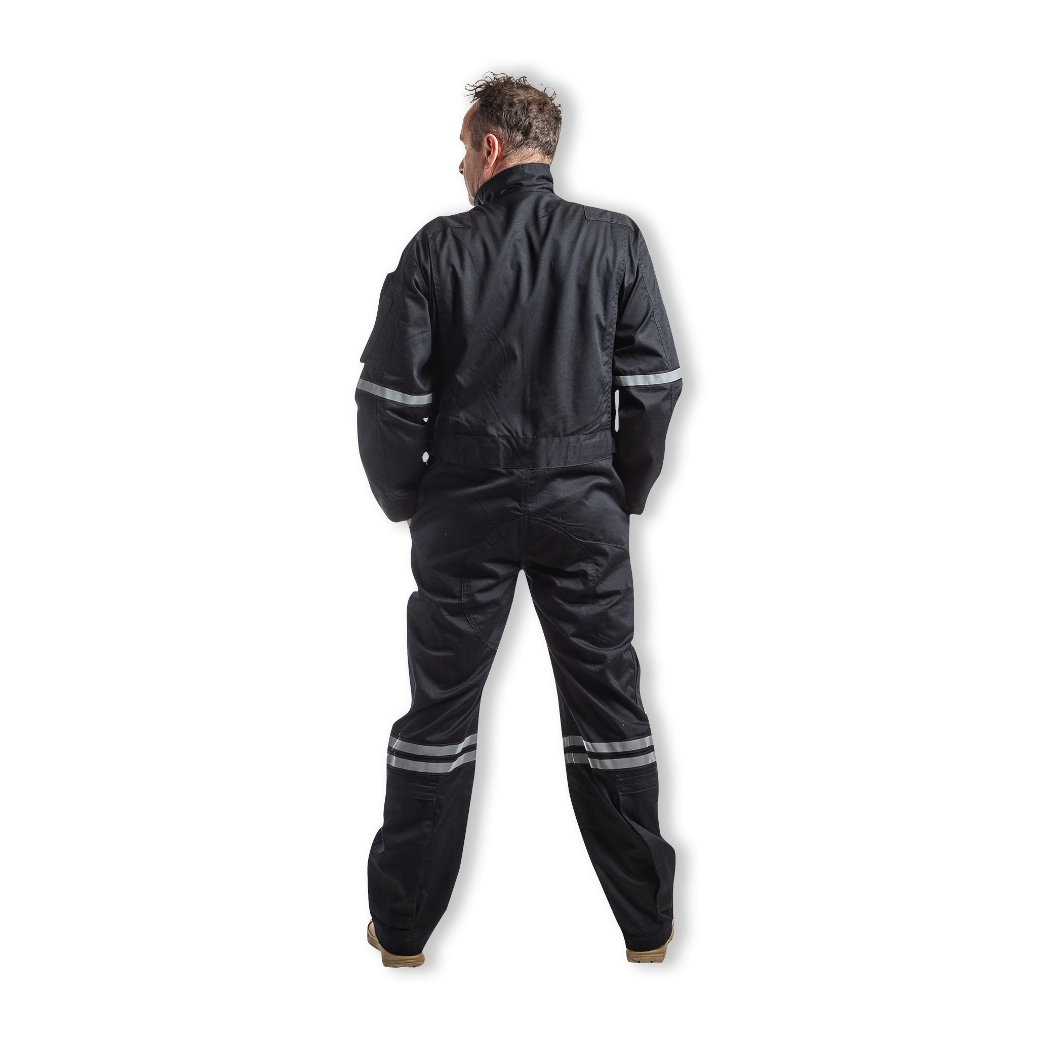 Long Sleeve Black Flame Resistant Commercial