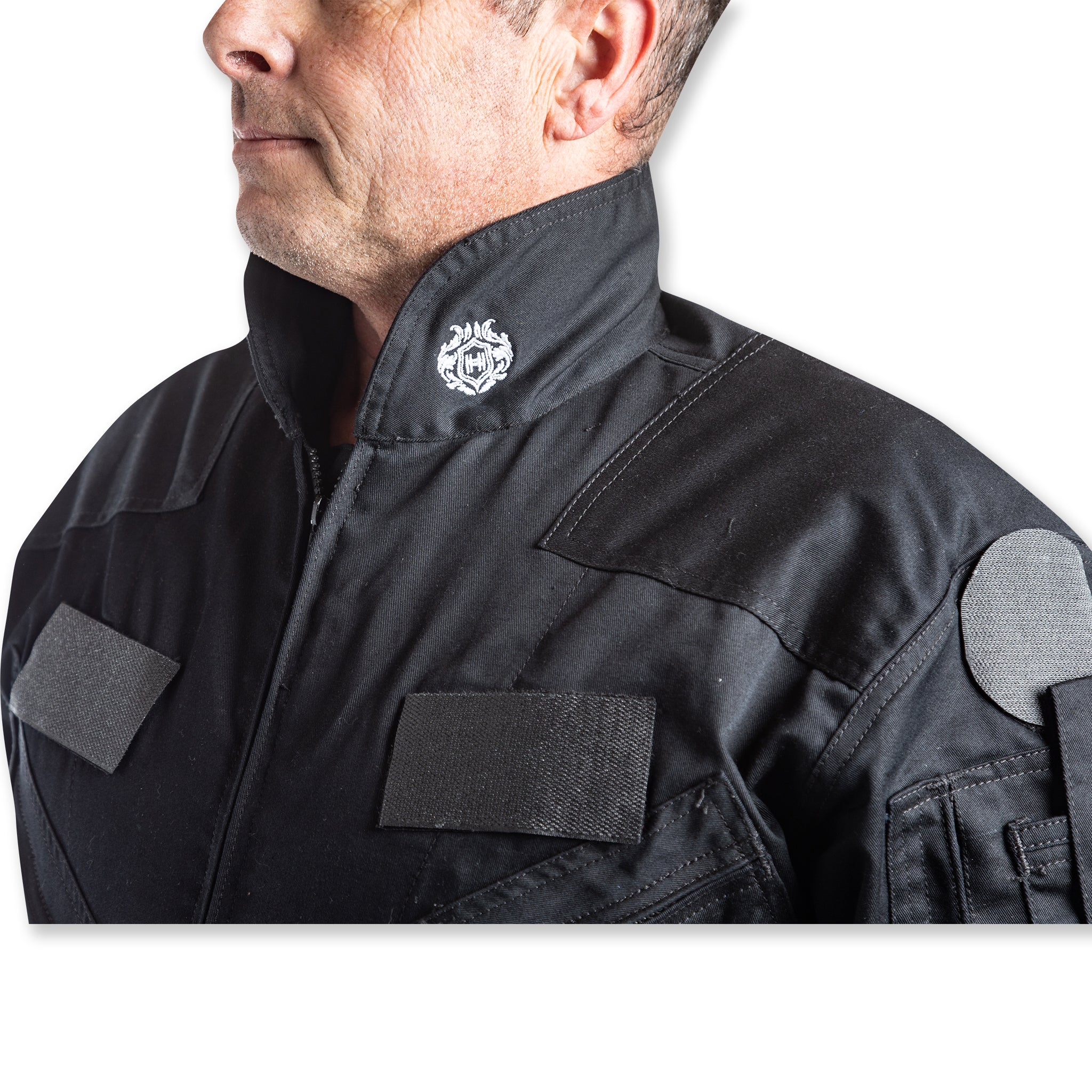 Long Sleeve Black Flame Resistant Commercial