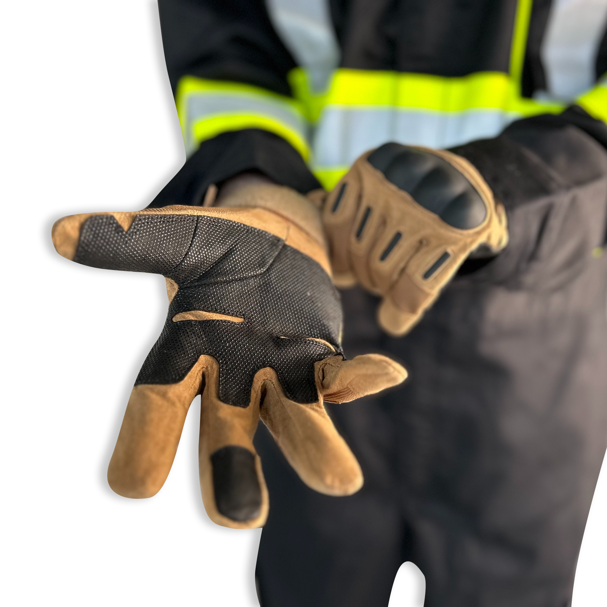 Heated Leather Impact Gloves