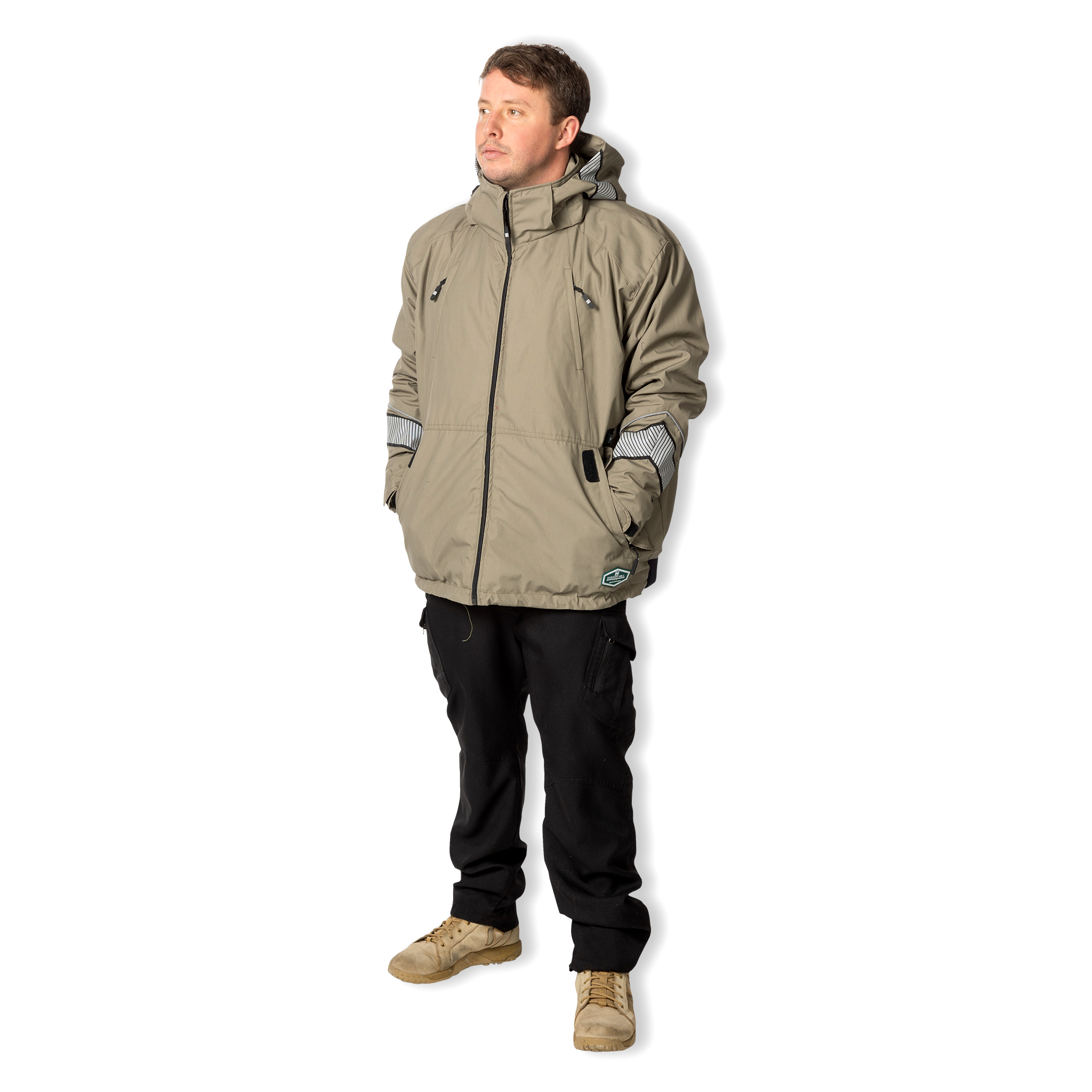 Urban Heated Winter Jacket - Khaki