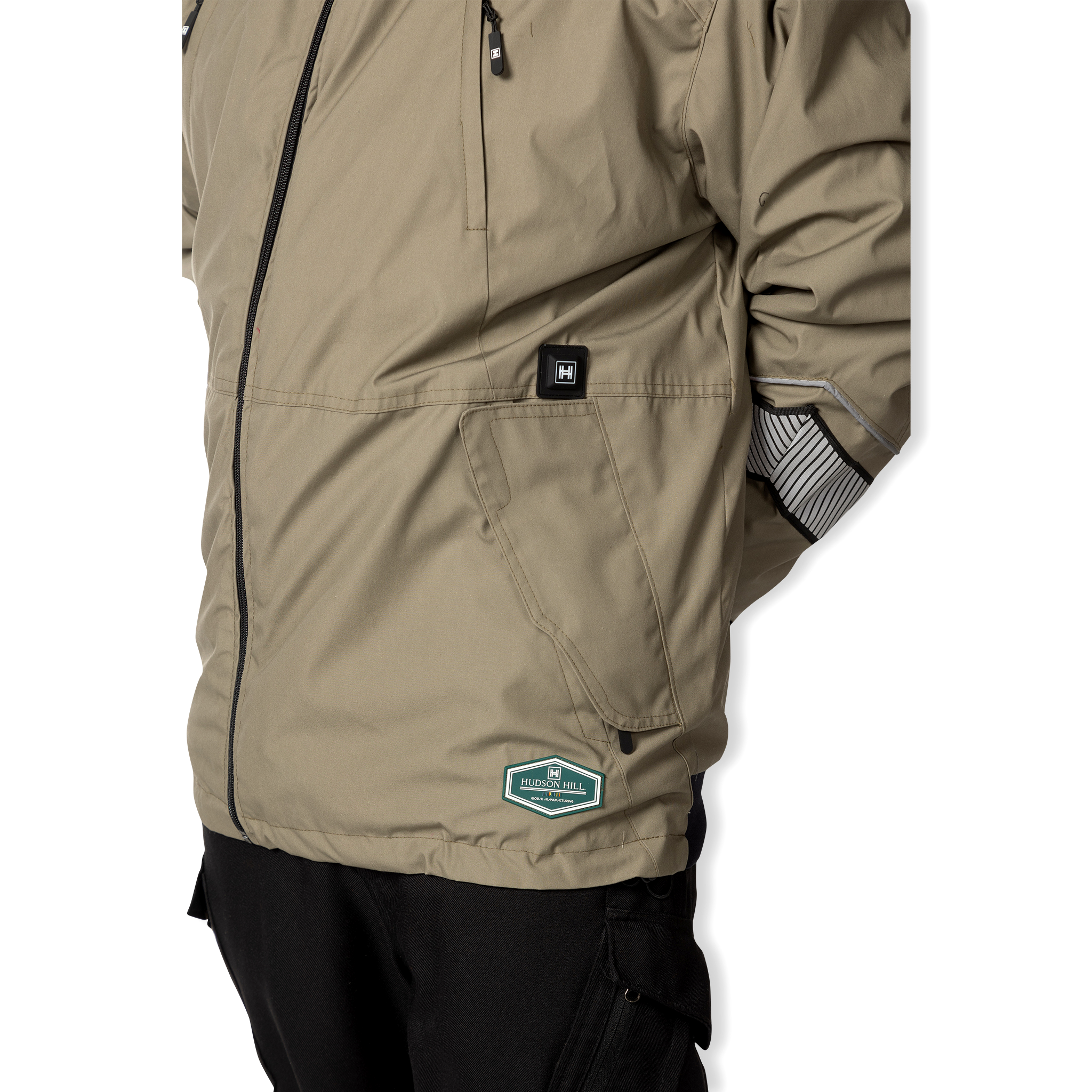 Urban Heated Winter Jacket - Khaki